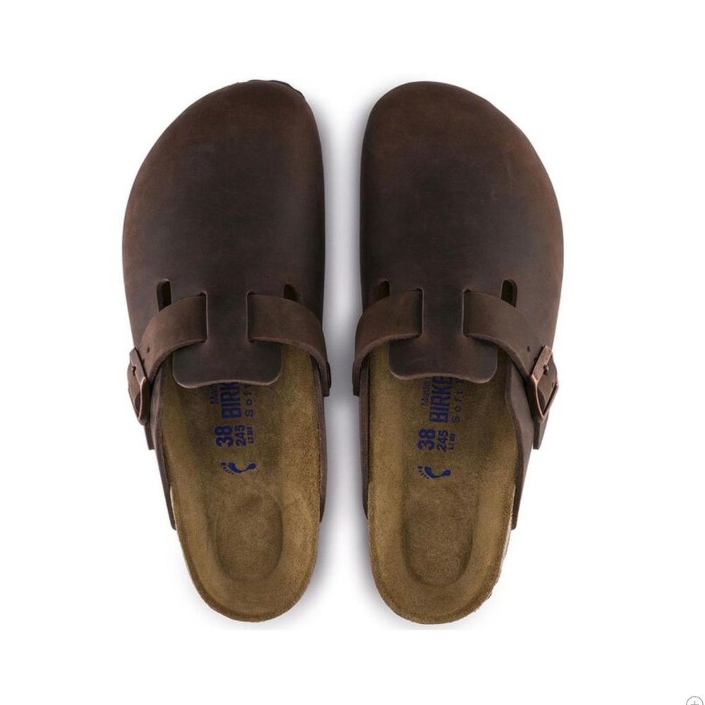 Birkenstock boston clogs- soft footbed oiled leather habana